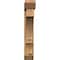 Ekena Millwork Balboa Slat Rough Sawn Bracket w/ Offset Brace, Western Red Cedar, 8"W x 42"D x 48"H BKT0806X42X48BOA06RWR - alternate 3